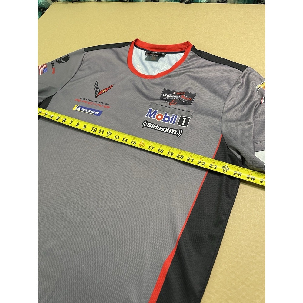 Men's Corvette Racing Chevrolet Shirt Jersey Size 3X Short Sleeve Graphic Shirt - Picture 9 of 13